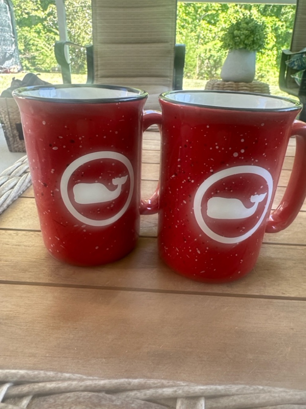 Vineyard Vines Campfire Style Ceramic Mugs Set of 2
